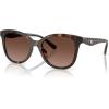 imageCoach Womens Hc8419u Universal Fit Square SunglassesDark TortoiseBrown Gradient Polarized