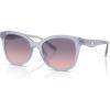 imageCoach Womens Hc8419u Universal Fit Square SunglassesMilky PurpleViolet Gradient