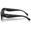 imageCoach Womens Hc8420u Universal Fit Rectangular SunglassesBlackGrey Solid