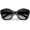 imageCoach Womens Hc8421u Universal Fit Butterfly SunglassesBlackGrey Gradient