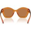 imageCoach Womens Hc8421u Universal Fit Butterfly SunglassesMilky AmberBrown Solid