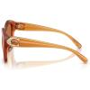 imageCoach Womens Hc8421u Universal Fit Butterfly SunglassesMilky AmberBrown Solid