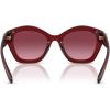 imageCoach Womens Hc8421u Universal Fit Butterfly SunglassesMilky BurgundyBurgundy Gradient