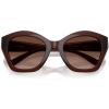imageCoach Womens Hc8421u Universal Fit Butterfly SunglassesMilky HazelnutBrown Gradient Polarized