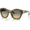 imageCoach Womens Hc8421u Universal Fit Butterfly SunglassesMilky OliveGrey Olive Gradient