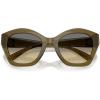 imageCoach Womens Hc8421u Universal Fit Butterfly SunglassesMilky OliveGrey Olive Gradient
