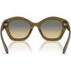 imageCoach Womens Hc8421u Universal Fit Butterfly SunglassesMilky OliveGrey Olive Gradient