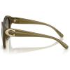imageCoach Womens Hc8421u Universal Fit Butterfly SunglassesMilky OliveGrey Olive Gradient