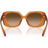 imageCoach Womens Hc8422u Universal Fit Square SunglassesMilky AmberBrown Gradient