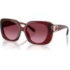 imageCoach Womens Hc8422u Universal Fit Square SunglassesMilky BurgundyBurgundy Gradient