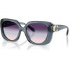 imageCoach Womens Hc8422u Universal Fit Square SunglassesMilky DenimBlue Purple Gradient