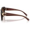 imageCoach Womens Hc8422u Universal Fit Square SunglassesMilky HazelnutBrown Gradient