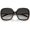 imageCoach Womens Hc8423u Universal Fit Square SunglassesBlackGrey Gradient