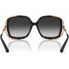 imageCoach Womens Hc8423u Universal Fit Square SunglassesBlackGrey Gradient