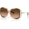 imageCoach Womens Hc8423u Universal Fit Square SunglassesBrown GradientBrown Gradient