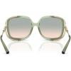 imageCoach Womens Hc8423u Universal Fit Square SunglassesGreyMint GradientGreen Peach Gradient