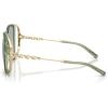 imageCoach Womens Hc8423u Universal Fit Square SunglassesGreyMint GradientGreen Peach Gradient