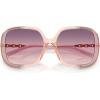 imageCoach Womens Hc8423u Universal Fit Square SunglassesLilacPeach GradientPurple Yellow Gradient