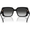 imageCoach Womens Hc8424u Universal Fit Square SunglassesBlackGrey Gradient