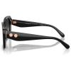 imageCoach Womens Hc8424u Universal Fit Square SunglassesBlackGrey Gradient