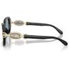 imageCoach Womens Hc8425u Universal Fit Rectangular SunglassesBlackBlue Solid