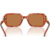 imageCoach Womens Hc8425u Universal Fit Rectangular SunglassesCaramel TortoiseAmber Solid