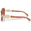 imageCoach Womens Hc8425u Universal Fit Rectangular SunglassesCaramel TortoiseAmber Solid