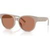 imageCoach Womens Hc8430d Round SunglassesKhaki SolidBrown Solid