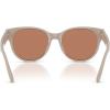 imageCoach Womens Hc8430d Round SunglassesKhaki SolidBrown Solid
