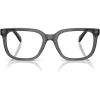 imageCoach Mens Hc6266u Universal Fit Square Prescription Eyewear FramesTransparent GreyDemo Lens
