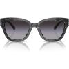 imageCoach Womens Hc8379u Universal Fit Butterfly SunglassesGrey Pearl Signature CGrey Gradient