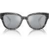 imageCoach Womens Hc8379u Universal Fit Butterfly SunglassesGrey Pearl Signature CLight Silver Mirrored