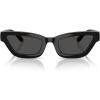 imageCoach Womens Hc8420u Universal Fit Rectangular SunglassesBlackGrey Solid