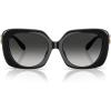 imageCoach Womens Hc8422u Universal Fit Square SunglassesBlackGrey Gradient