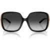 imageCoach Womens Hc8423u Universal Fit Square SunglassesBlackGrey Gradient