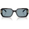 imageCoach Womens Hc8425u Universal Fit Rectangular SunglassesBlackBlue Solid
