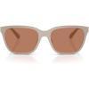 imageCoach Womens Hc8429d Square SunglassesKhaki SolidBrown Solid