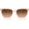 imageCoach Womens Hc8429d Square SunglassesMilky Light PinkBrown Gradient