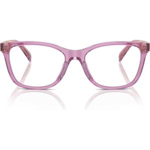 imageCOACH Womens Hc6235u Universal Fit Square Prescription Eyewear FramesTransparent AmethystDemo Lens