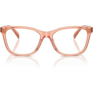 imageCOACH Womens Hc6235u Universal Fit Square Prescription Eyewear FramesTransparent SaddleDemo Lens