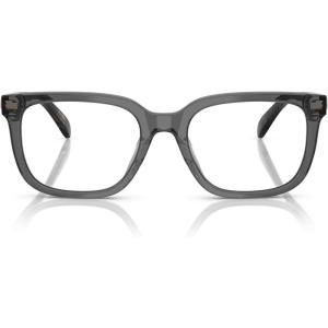 imageCoach Mens Hc6266u Universal Fit Square Prescription Eyewear FramesTransparent GreyDemo Lens