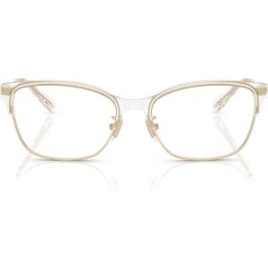 imageCoach Womens HC5184 Rectangular Prescription Eyewear Frames Shiny Light GoldClearDemo Lens 54 mm