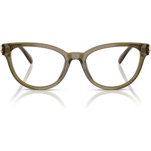 imageCoach Womens HC6258U Universal Fit Square Prescription Eyewear Frames Milky MossDemo Lens 53 mm