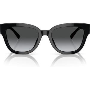 imageCoach Womens Hc8379u Universal Fit Butterfly SunglassesBlackGrey Gradient Polarized