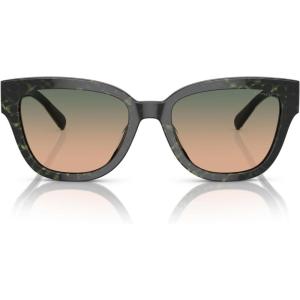 imageCoach Womens Hc8379u Universal Fit Butterfly SunglassesEmerald Pearl Signature CGreen Peach Gradient