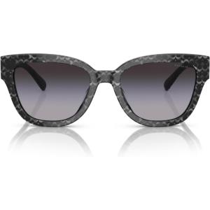 imageCoach Womens Hc8379u Universal Fit Butterfly SunglassesGrey Pearl Signature CGrey Gradient