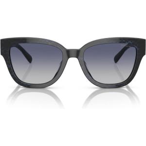 imageCoach Womens Hc8379u Universal Fit Butterfly SunglassesSapphire Pearl Signature CBlue Gradient