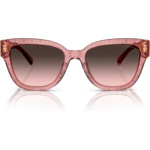 imageCoach Womens Hc8379u Universal Fit Butterfly SunglassesTea Rose CGrey Pink Gradient