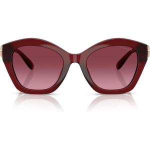 imageCoach Womens Hc8421u Universal Fit Butterfly SunglassesMilky BurgundyBurgundy Gradient