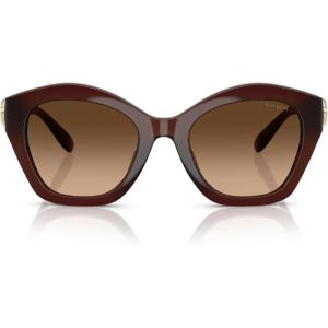 imageCoach Womens Hc8421u Universal Fit Butterfly SunglassesMilky HazelnutBrown Gradient